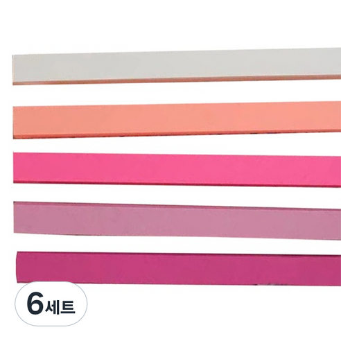 미소로운 이벤트 양면 별 종이접기 멀티페이퍼 소녀핑크 540p 세트, 6세트, 5색