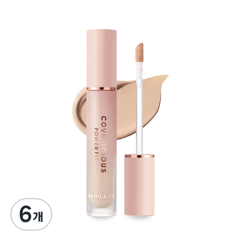 바닐라코 커버리셔스 파워 핏 컨실러 5.5g, 21호 피치, 6개