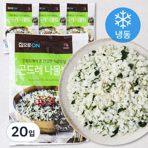 집으로온 곤드레나물밥 (냉동), 230g, 20입