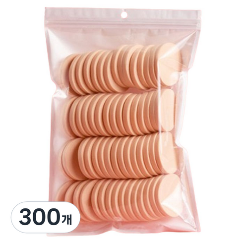 블루무역 메이크업 퍼프 NBR 퍼프, 300개, 스킨