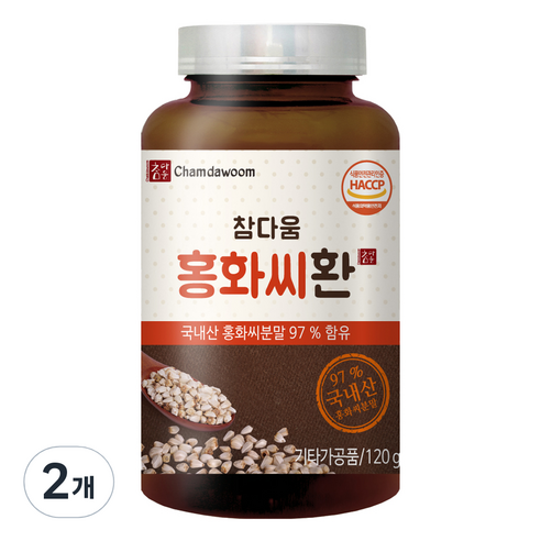 참다움 홍화씨환, 2개, 120g