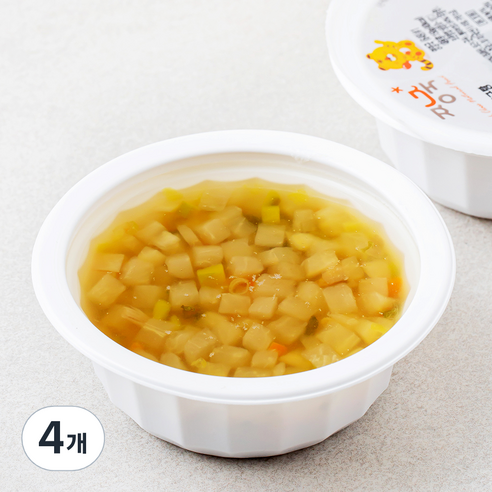 짱죽 맑은대구탕, 혼합맛(대구), 150g, 4개