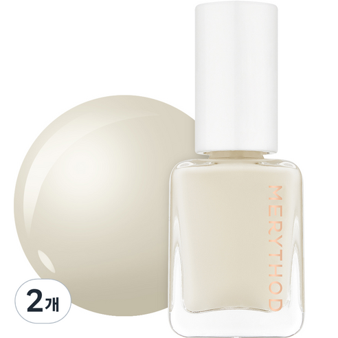 메리쏘드 릴엣지 네일, F01 크림스무디, 7ml, 2개