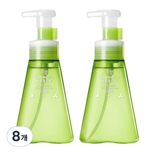 애경 순샘 버블 올리브 주방세제, 350ml, 8개