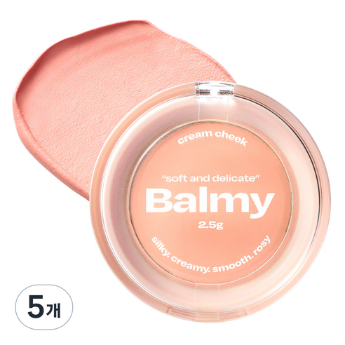 얼터너티브스테레오 바미 크림 치크 2.5g, 5개, 10 Peach Cream