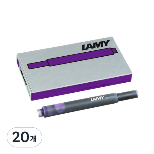 LAMY 만년필용 잉크 카트리지, 바이올렛, 20개