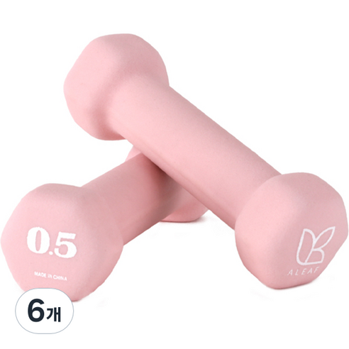 아리프 네오프렌 선인장 아령, 500g, 6개