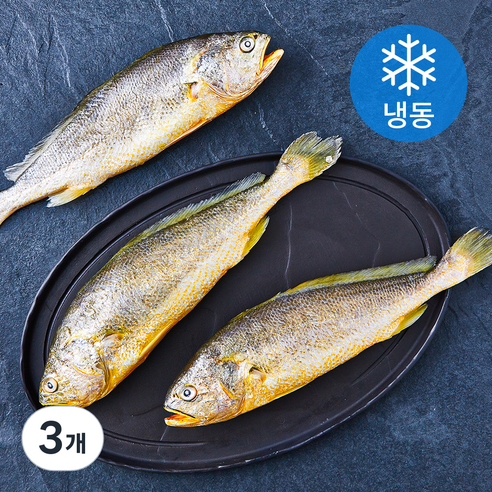 고고새우 부세조기 특대 3미 (냉동), 900g, 3개