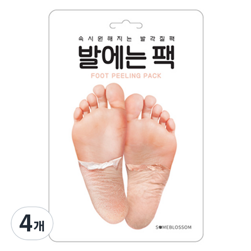 썸블라썸 발에는 팩, 1개입, 4개