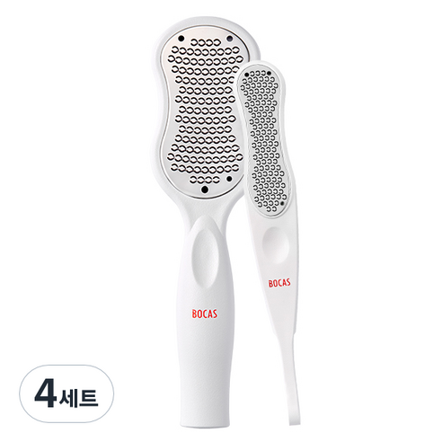 보카스 발 각질제거기 화이트 2종 세트, FC-1000, FC-2000, 4세트