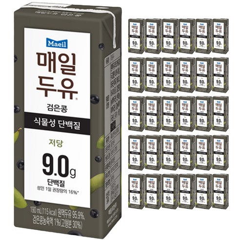 매일유업 매일두유 검은콩, 190ml, 60개