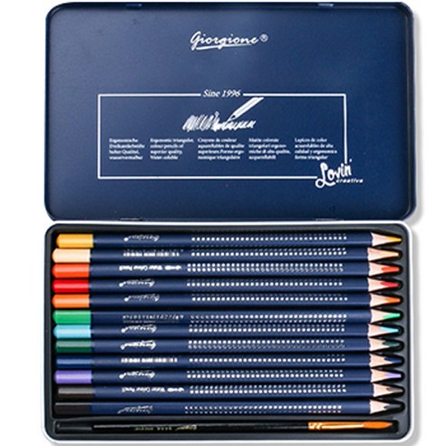 쿼르디 전문가용 수성 색연필, 1개, 12색