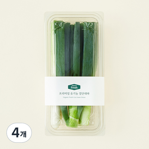 프리미엄 유기농 절단대파, 300g, 4개