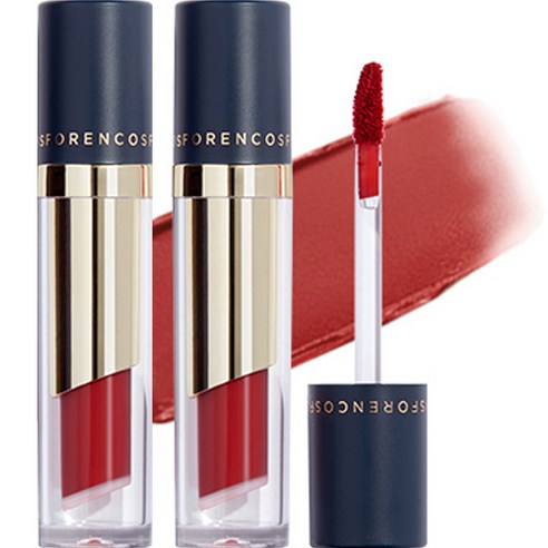 포렌코즈 타투 끌레르 벨벳 틴트 립틴트, 07 피크, 4g, 2개