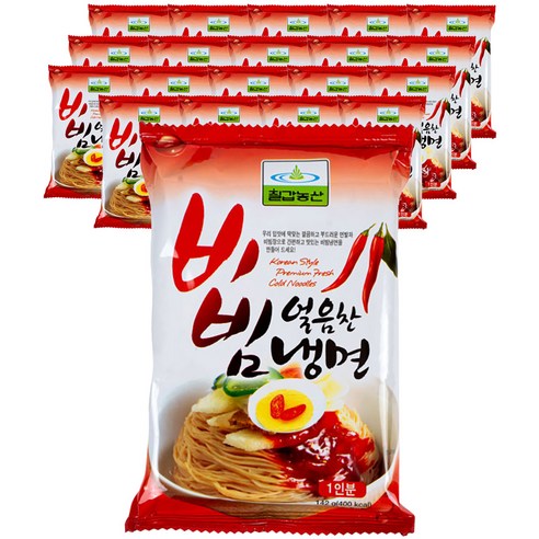 칠갑농산 얼음찬비빔냉면, 142g, 4개