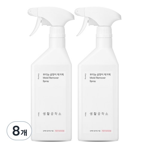 생활공작소 뿌리는 곰팡이 제거제, 750ml, 8개