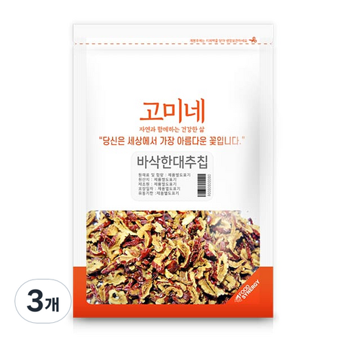 고미네 바삭한 대추칩, 100g, 3개