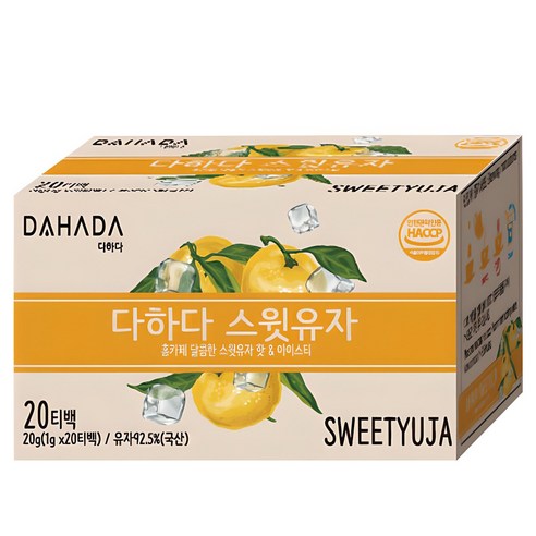 다하다 스윗 유자, 1g, 20개입, 1개