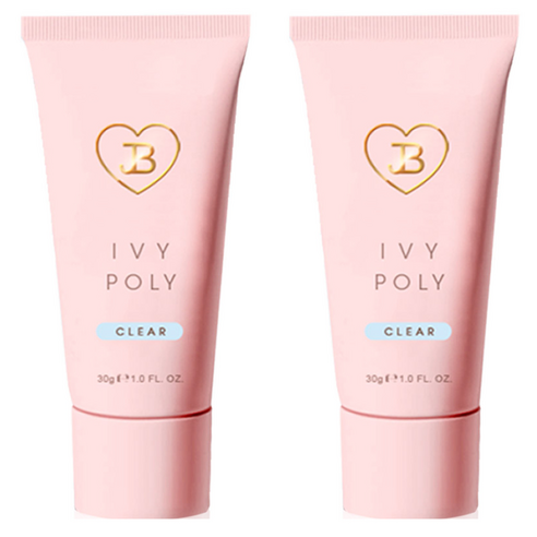 진비 그라시아 젤네일 네일아트 폴리젤, 클리어, 30g, 2개