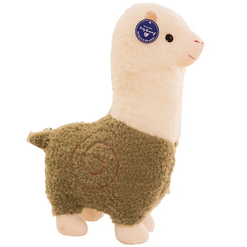 네이처타임즈 복슬복슬 알파카 인형, 그린, 38cm