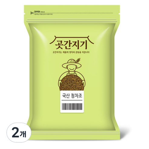 곳간지기 국산 청차조, 1kg, 2개