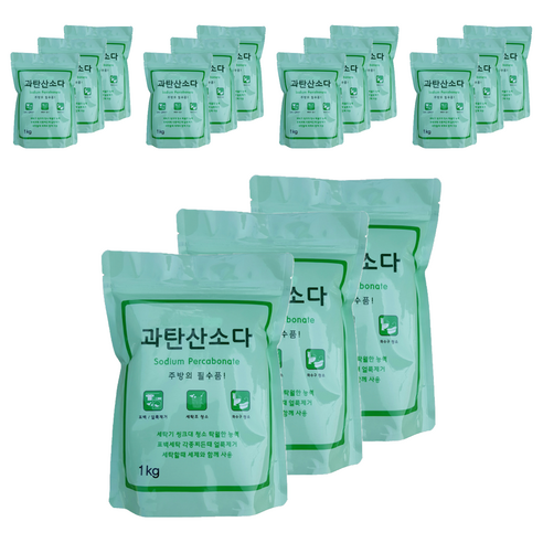 오리지널 과탄산소다 산소계표백제, 1kg, 15개