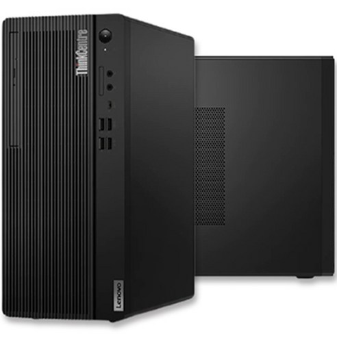 레노버 데스크탑 매트 블랙 ThinkCentre M75t Gen2-11RCS00300 (라이젠3 PRO-5350G WIN미포함 RAM 4GB NVMe 256GB) + USB 키보드 + 광마우스 블랙, 기본형