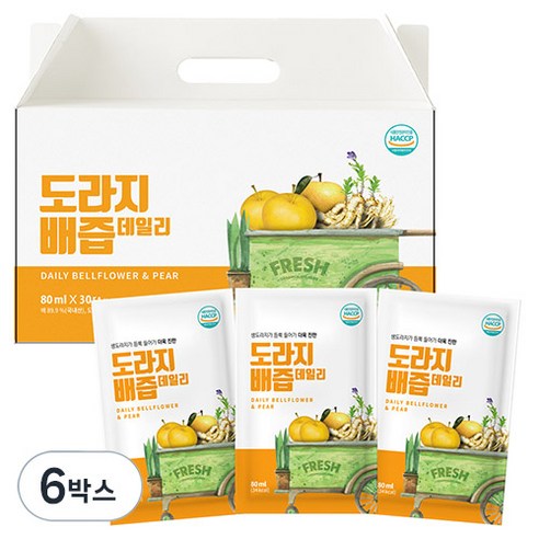물넣지않은 도라지배즙 데일리, 80ml, 180개