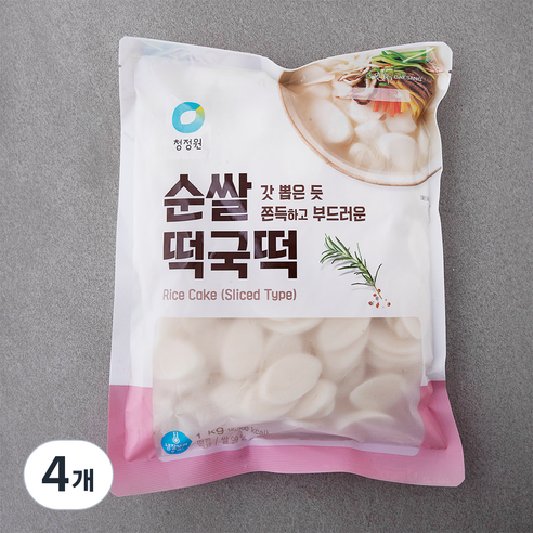 청정원 순쌀 떡국떡, 1kg, 4개