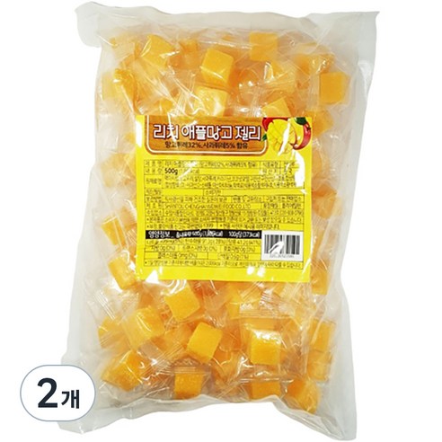 마하차녹 망고젤리, 10개, 64g Best Top5 12 리치 애플망고 젤리 90여개입, 500g, 4개