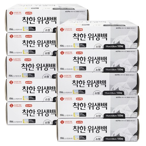 롯데이라이프 위생팩, 100개입, 10개