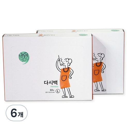 다시1369 다시백, 대(L), 60개입, 6개