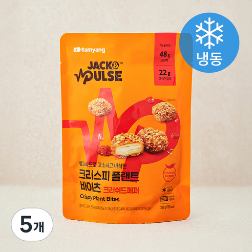 잭앤펄스 크리스피 플랜트 바이츠 크러쉬드페퍼 (냉동), 289g, 5개