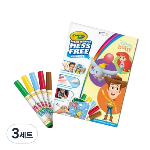 크레욜라 메스프리 디즈니 베이비, 5색, 3세트