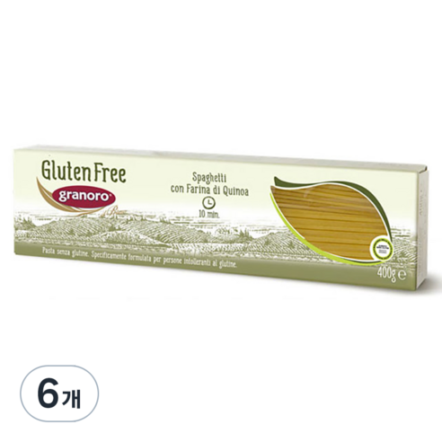 그라노로 글루텐프리 스파게티, 400g, 6개