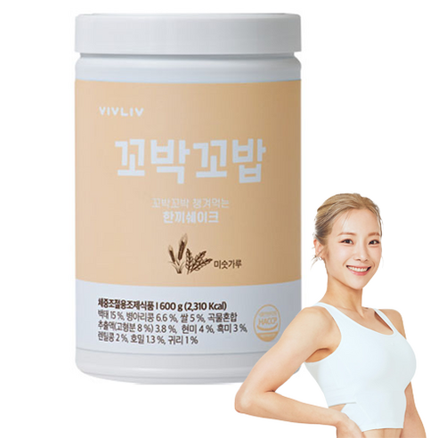 비브리브 꼬박꼬밥 한끼 쉐이크 미숫가루맛, 600g, 1개