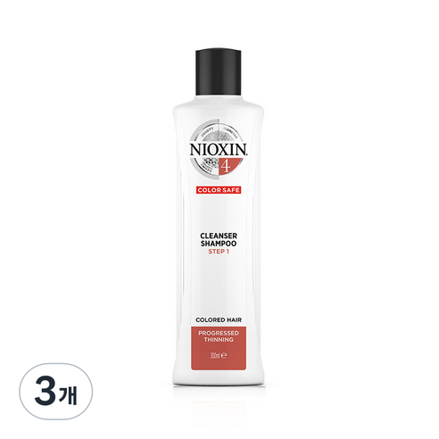 니옥신 3D 케어시스템 클렌저 샴푸 System 4, 300ml, 3개