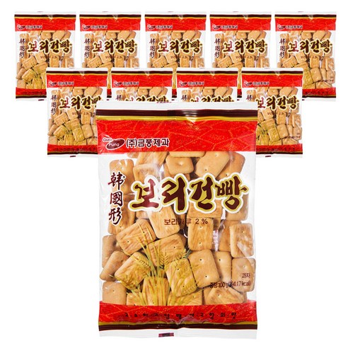 금풍제과 보리건빵, 100g, 10개