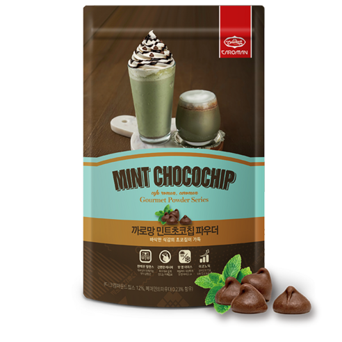 까로망 민트초코칩 파우더, 500g, 1개