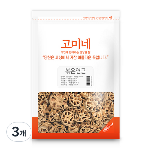 고미네 볶은연근, 300g, 3개