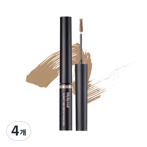 릴리바이레드 스키니 메스 브로우 마스카라 3.5g, 06 애쉬브라운, 4개