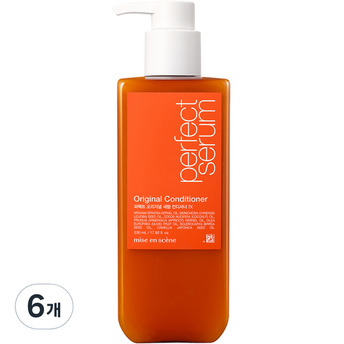 미쟝센 퍼펙트 오리지널 세럼 컨디셔너 7X, 530ml, 6개