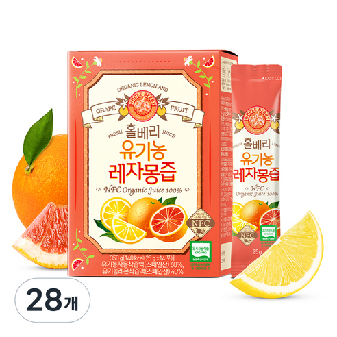 홀베리 레자몽즙, 25g, 28개