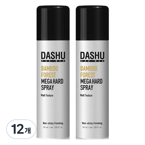다슈 포 맨 밤부 포레스트 메가 하드 스프레이, 50ml, 12개