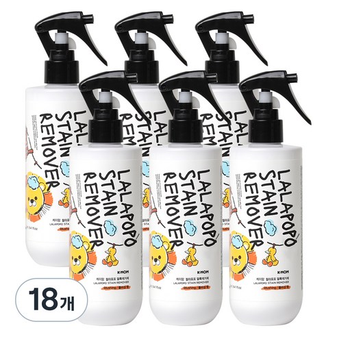 케이맘 랄라포포 유아용 얼룩제거제, 280ml, 18개