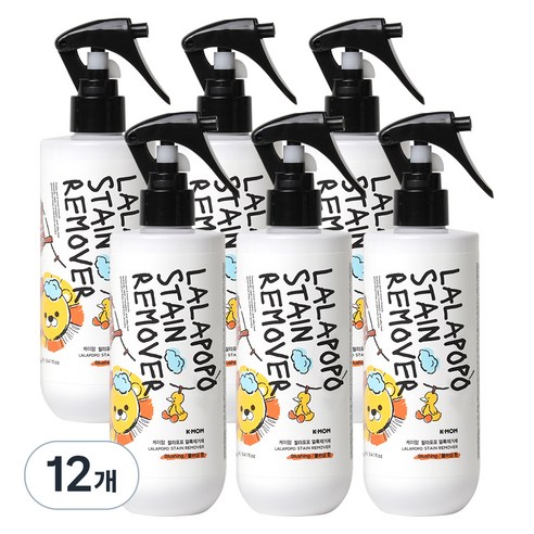 케이맘 랄라포포 유아용 얼룩제거제, 280ml, 12개