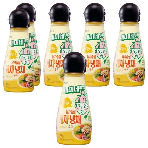 새미네부엌 닭가슴살 겨자냉채 소스, 295g, 6개