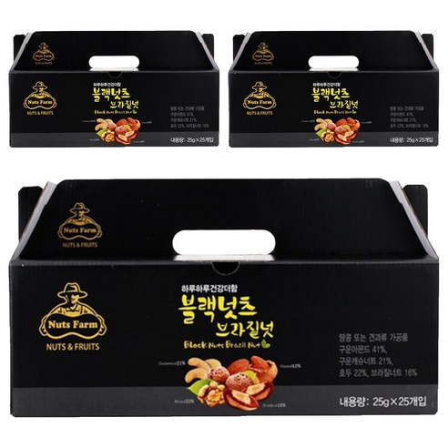 넛츠팜 블랙넛츠 브라질넛, 75개