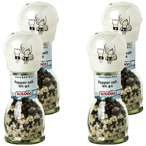 코타니 페퍼 솔트 그라인더, 65g, 4개