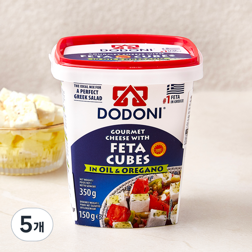 도도니 페타 큐브 인 오일 앤 오레가노, 350g, 1개입, 5개